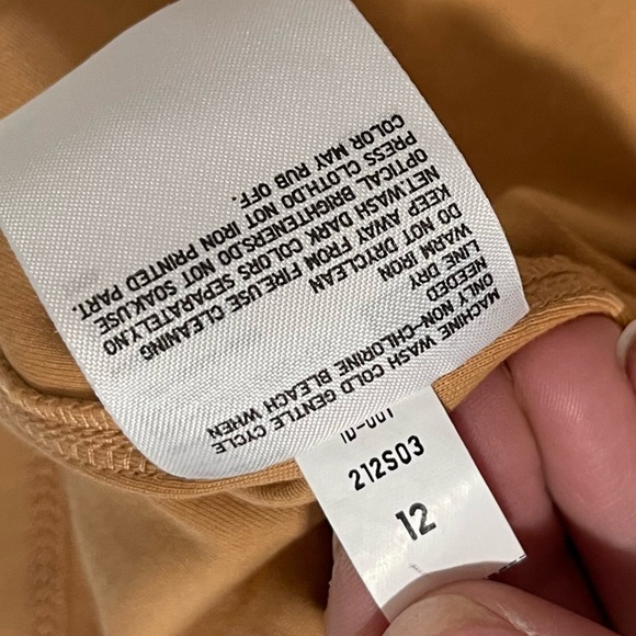 Uniqlo U Orange Tee Shirt Dress Size Small - Picture 5 of 6